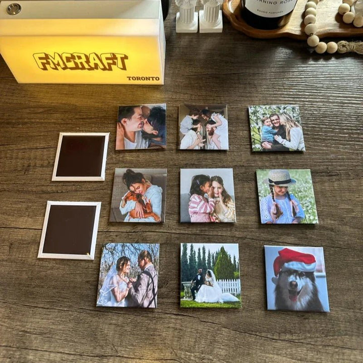 Custom Photo Magnets For 6 Photos | Badge & Fridge Magnet Maker | Fmcraft