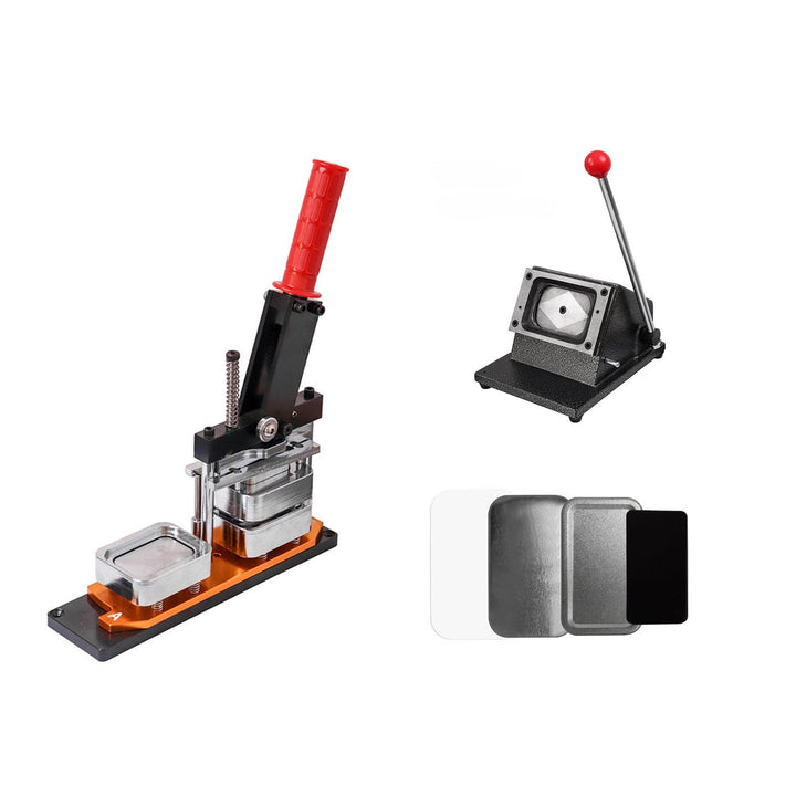 Fmcraft 44x70mm Rounded Rectangle Magnet Maker Machine Kit | Badge & Fridge Magnet Maker | Fmcraft