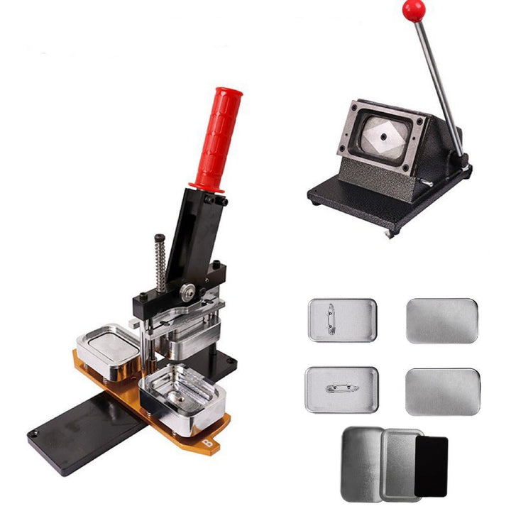 Fmcraft 44x70mm Rounded Rectangle Magnet Maker Machine Kit | Badge & Fridge Magnet Maker | Fmcraft