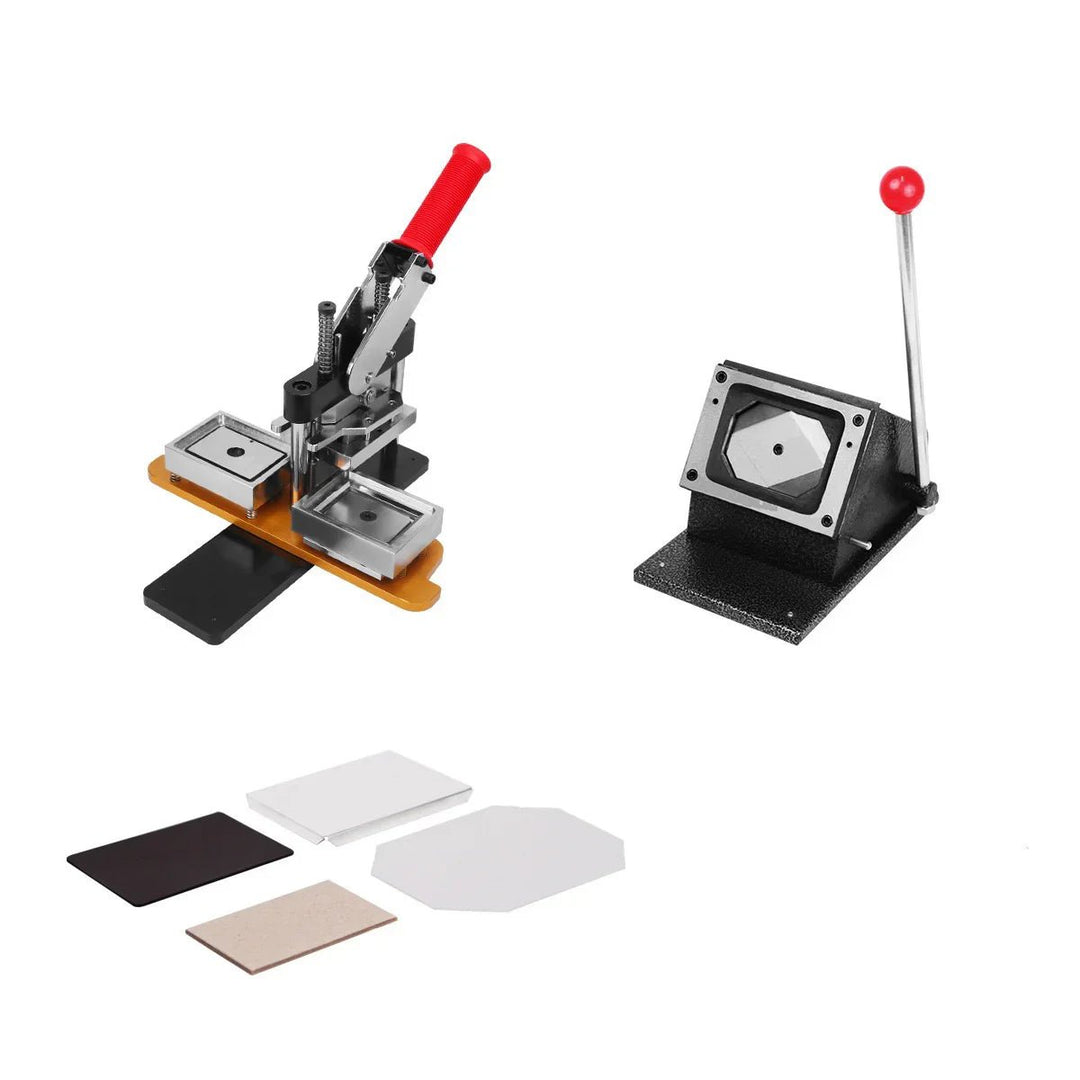 FMCRAFTS 80x53MM（3"x2"） Magnets Machine Kit With Cutter And Materials | Badge & Fridge Magnet Maker | Fmcraft